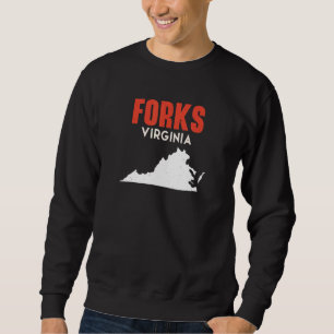 Sweatshirt Fourches Washington USA État Amérique Voyage Washi