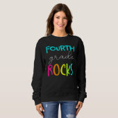 Sweatshirt Fourth Grade Rocks  Team 4th Grade Teacher 2 (Devant entier)