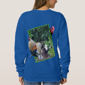 Sweatshirt **"Fowl Play : Cachet de poulet en 3D"** (Dos)