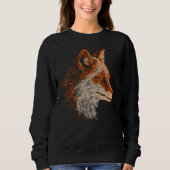 Sweatshirt Fox Artwork  Animal  Animal Fox 7 (Devant)