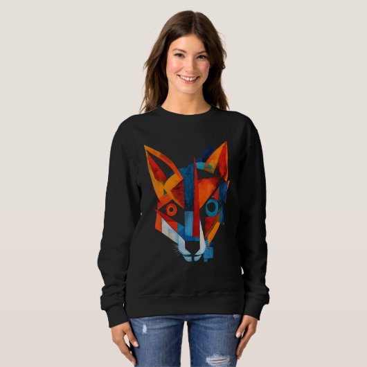 Sweatshirt Fox Artwork  Animal Fox (Devant entier)