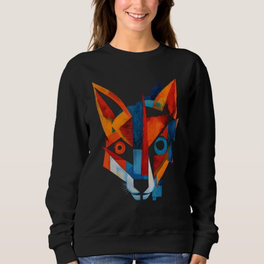 Sweatshirt Fox Artwork  Animal Fox (Devant)