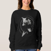 Sweatshirt Fox Artwork Geometric Animal Art Fox (Devant)