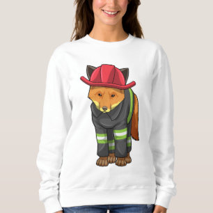 Sweatshirt Fox as Firefighter avec Helmet
