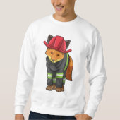 Sweatshirt Fox as Firefighter avec Helmet (Devant)