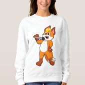 Sweatshirt Fox as Singer with Microphone (Devant)