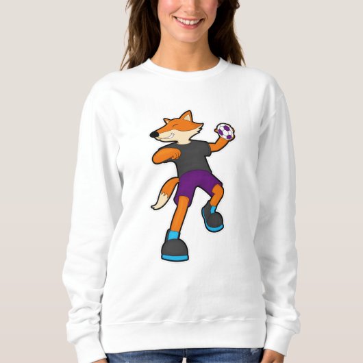 Sweatshirt Fox at Handball player avec Handball (Devant)