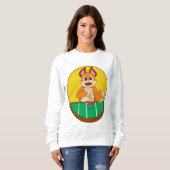 Sweatshirt Fox at Poker avec des jetons de Poker (Devant entier)