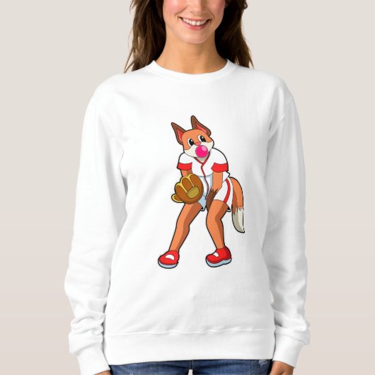Sweatshirt Fox au baseball avec gant de baseball (Devant)