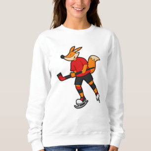 Sweatshirt Fox au hockey sur glace avec bâton de hockey sur g