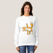 Sweatshirt Fox au Yoga Stretching (Devant entier)
