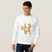 Sweatshirt Fox au Yoga Stretching (Devant entier)