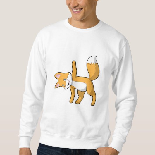 Sweatshirt Fox au Yoga Stretching (Devant)