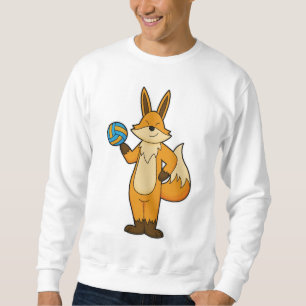 Sweatshirt Fox comme joueur de volleyball avec volleyball