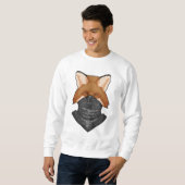 Sweatshirt Fox en bandit avec Kerchief (Devant entier)