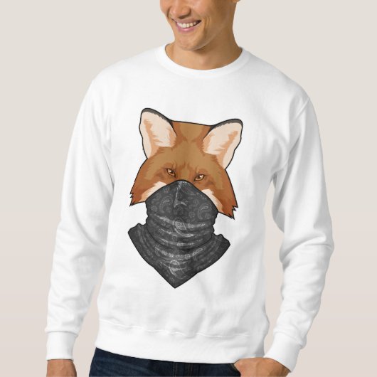 Sweatshirt Fox en bandit avec Kerchief (Devant)