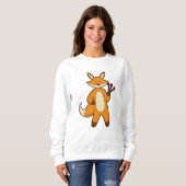 Sweatshirt Fox en Dart player avec Darts (Devant entier)