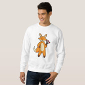 Sweatshirt Fox en Dart player avec Darts (Devant entier)