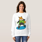 Sweatshirt Fox en Snowboard avec Snowboard (Devant entier)