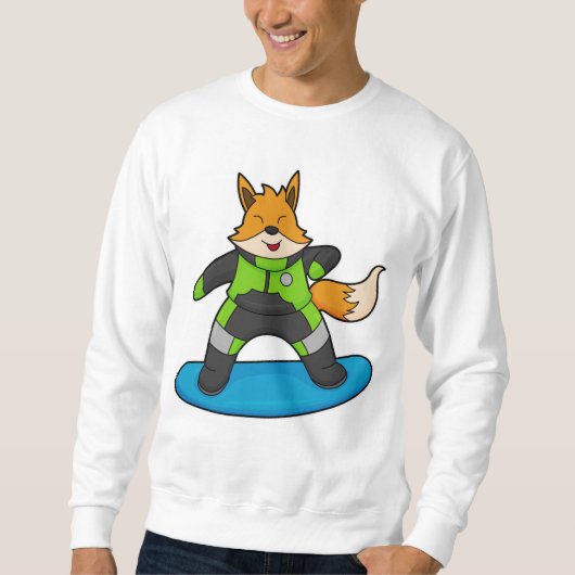 Sweatshirt Fox en Snowboard avec Snowboard (Devant)