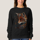 Sweatshirt Fox Fantasy - Art Mandala Artwork Animal Fox (Devant)