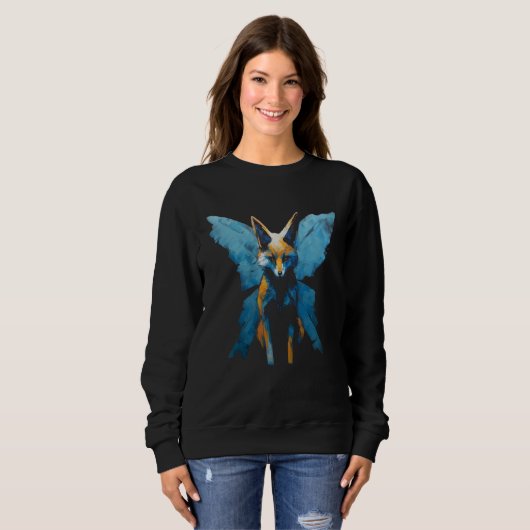 Sweatshirt Fox Fantasy Artwork - Animal Art Fox (Devant entier)