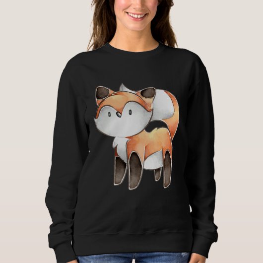 Sweatshirt Fox  for women men children  3 (Devant)