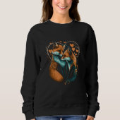 Sweatshirt Fox Fox in love Valentine's Day (Devant)