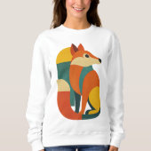 Sweatshirt FOX ILLUSTRATION GEOMETRY DESIGN T-Shirt (Devant)