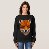 Sweatshirt Fox Polygon Wild Animal  Wildlife Zookeeper Geomet (Devant entier)