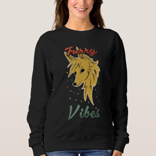 Sweatshirt Fox Proud Furry Tail Ear Furry Vibes Furry Person (Devant)