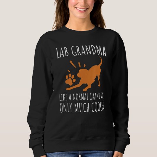 Sweatshirt Fox Red Lab Grandma Labrador Retriever (Devant)