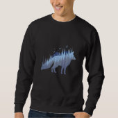 Sweatshirt Fox silhouette fox forest hunter  2 (Devant)