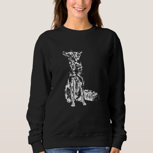Sweatshirt Fox Sly Animal colorful Forest Animals Foxes (Devant)