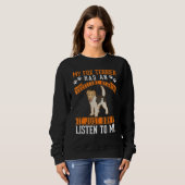 Sweatshirt Fox Terrier Excellent Hearing (Devant entier)