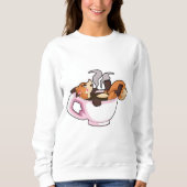 Sweatshirt Fox with Coffee (Devant)