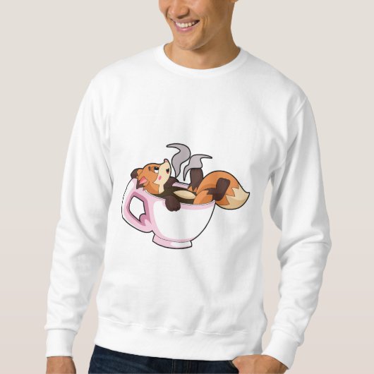 Sweatshirt Fox with Coffee (Devant)