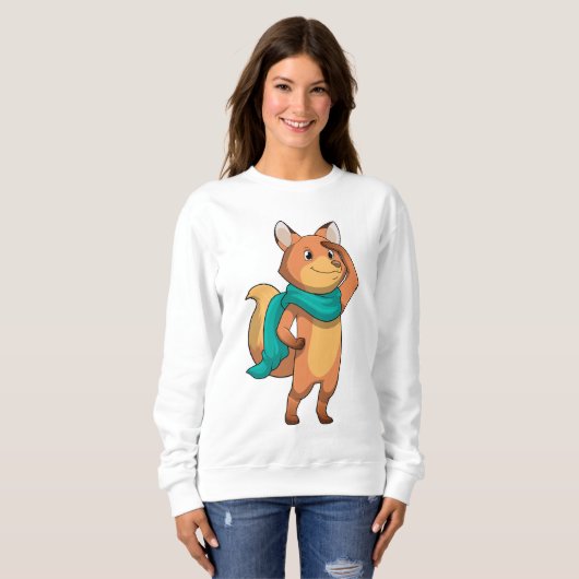 Sweatshirt Fox with Scarf (Devant entier)
