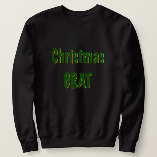 Sweatshirt Foyer vert de Noël en noir (Design devant)