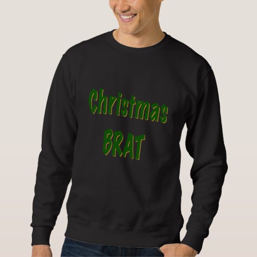 Sweatshirt Foyer vert de Noël en noir (Devant)