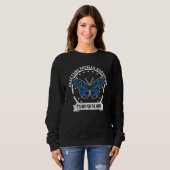 Sweatshirt Fracture Patella Survivor Blue Ribbon Sensibilisat (Devant entier)