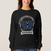 Sweatshirt Fracture Patella Survivor Blue Ribbon Sensibilisat (Devant)