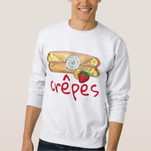 Sweatshirt Fraise Banana Crêpe Crêpe Crêpe Crêpe Cuisine Fran
