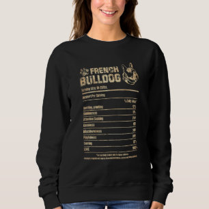 Sweatshirt Français Buldog Facts Nutrition Frenchie _3