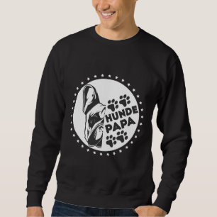 Sweatshirt Français Chien Chien Chien Papa Chien Chien Aimer 