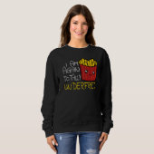 Sweatshirt Français Fries Restauration Rapide Manger Français (Devant entier)