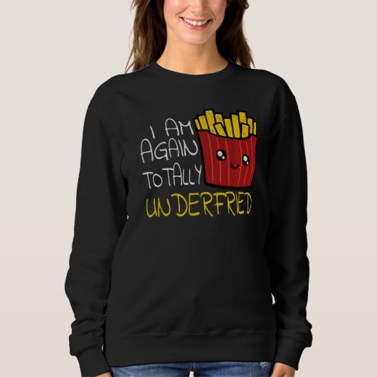 Sweatshirt Français Fries Restauration Rapide Manger Français (Devant)