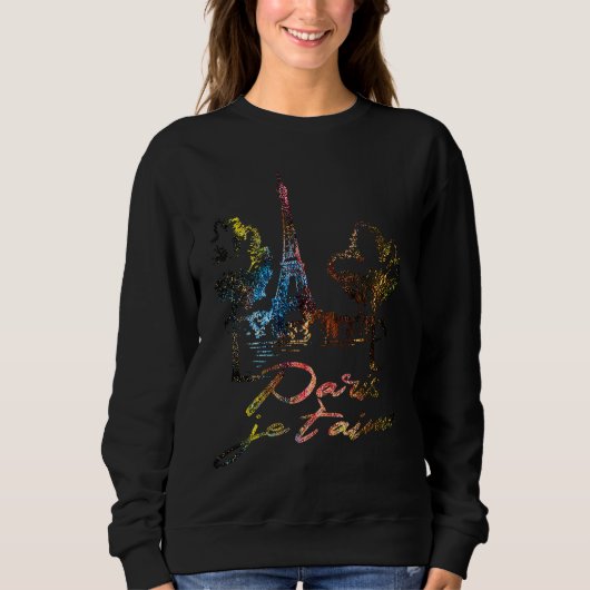 Sweatshirt France Paris Eiffel Tower je t'aime (Devant)