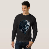 Sweatshirt Franz Lisz Portrait Composer Illustration Piano Mu (Devant entier)