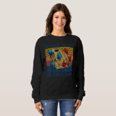 Sweatshirt Frapper des trous et écraser des âmes Cornhole (Devant entier)